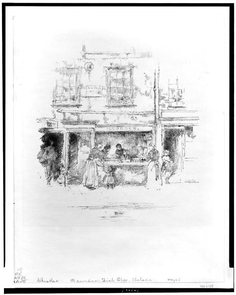 Maunder's fish shop, Chelsea LCCN93507940