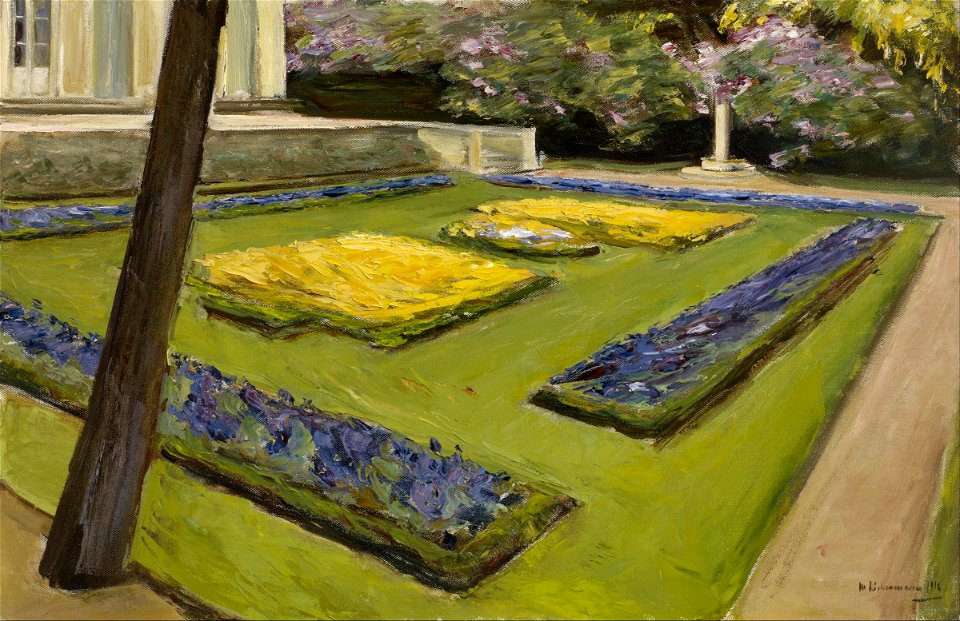 Max Liebermann - Terrace in the Garden near the Wannsee towards Northwest - Google Art Project
