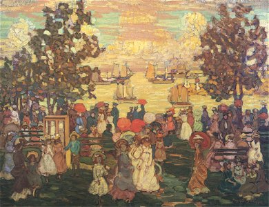 Maurice Prendergast (1858-1924) - Salem Willows (1904). Free illustration for personal and commercial use.