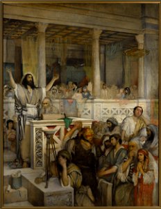 Maurycy Gottlieb - Christ teaching in Capernaum - MP 431 - National Museum in Warsaw