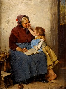 Max Rentel Großmutter mit Enklein
