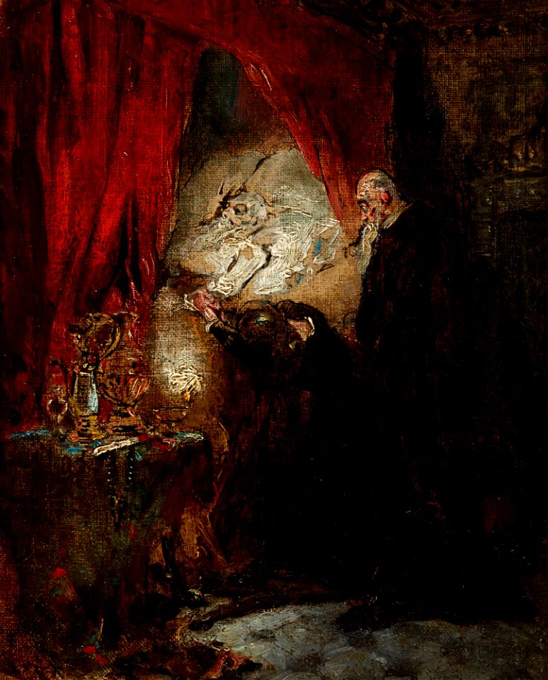 Maurycy Gottlieb - At the Deathbed - MNK II-a-1277 - National Museum Kraków