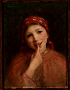 Maurycy Trębacz - Peasant girl - 181910 MNW - National Museum in Warsaw