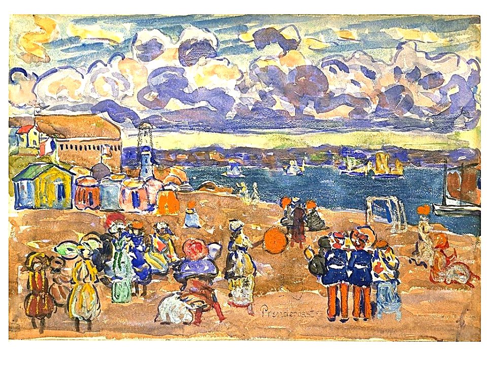 Maurice Prendergast - Beach at Saint-Malo