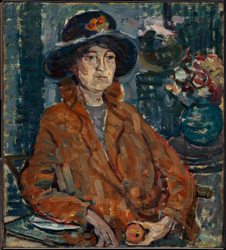 Maurice Brazil Prendergast - Woman in Brown Coat - 68.585 - Museum of Fine Arts