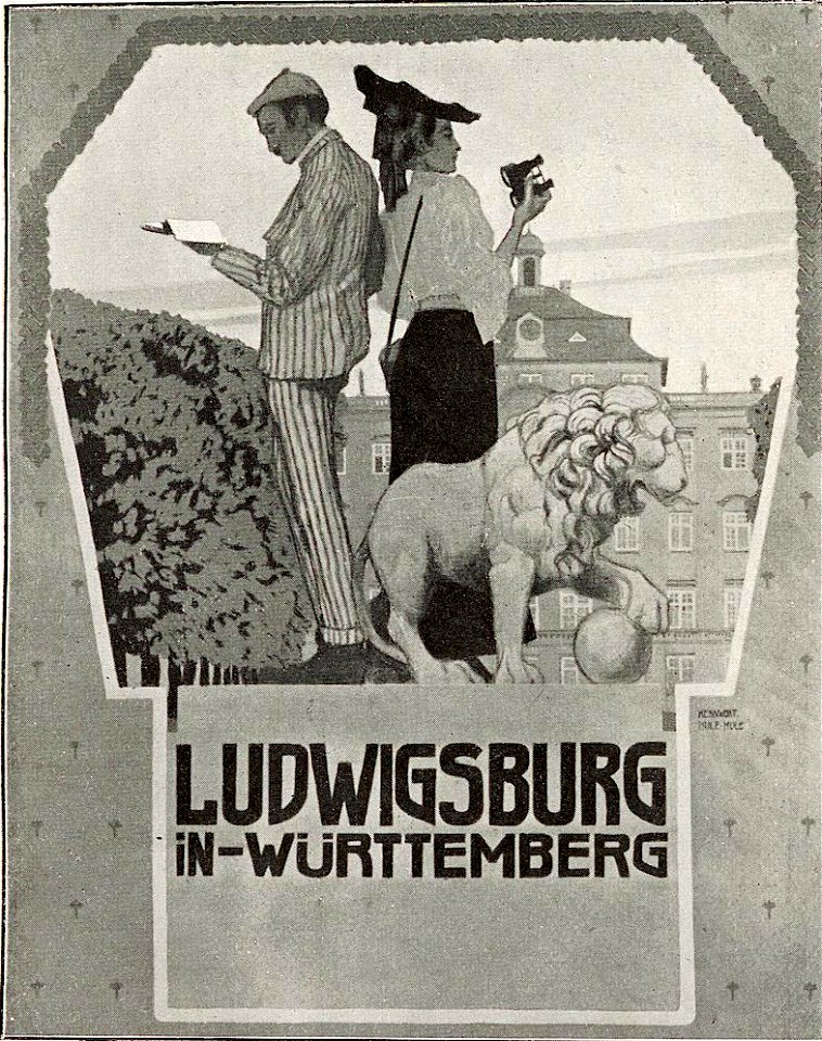 Max Frey - Entwurf für ein Plakat für die Stadt Ludwigsburg, 1906