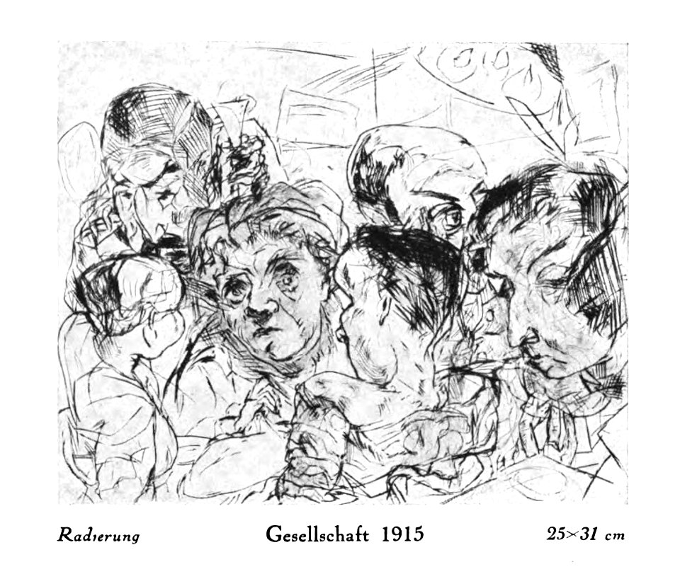 Max Beckmann - Gesellschaft, 1915