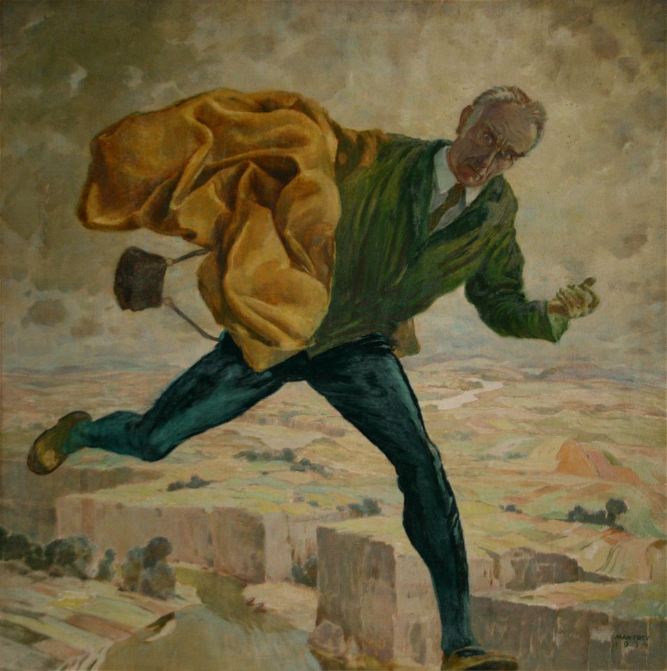 Max Frey - (Selbstportrait) Weiter! Aufwärts! 1934