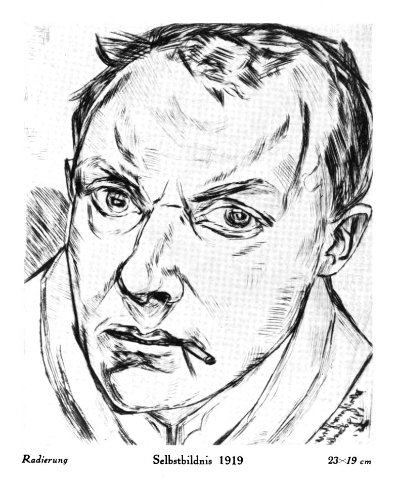 Max Beckmann - Selbstbildnis,1919