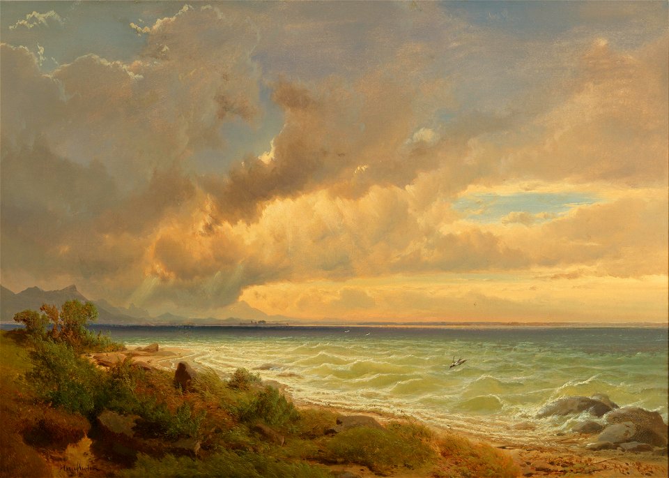Max Haushofer Der Chiemsee von Osten