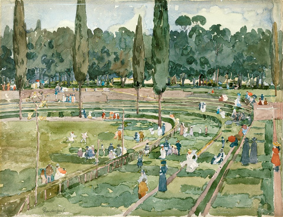 Maurice Prendergast - The Race Track (1898)