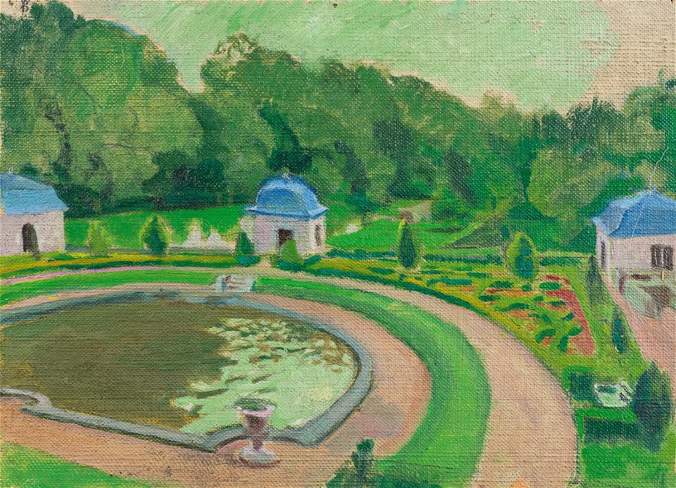 Maurice denis le chateau de rosanbo le bassin et les pavillons d6313552062144)