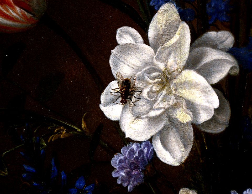 Mauritshuis Balthasar van der Ast Flowers in a Wan-Li Vase Detail 14022016 2