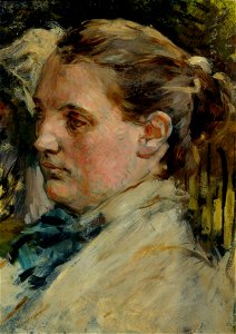 Max Klinger - Weiblicher Studienkopf - 3863 - Österreichische Galerie Belvedere