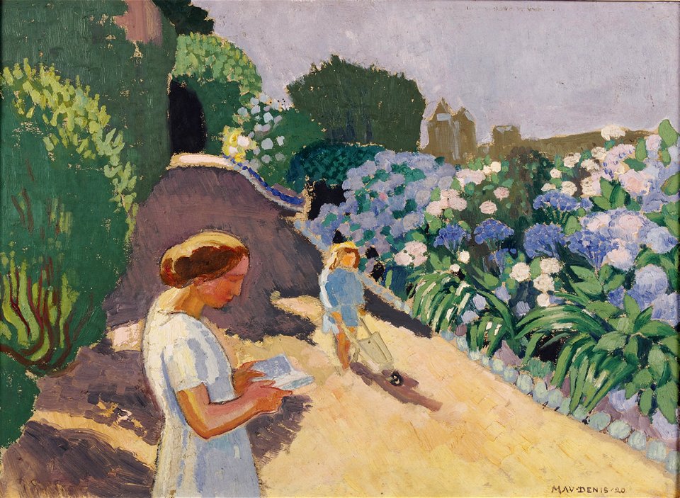 Maurice Denis 1920 Malon et les hortensias