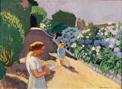 Maurice Denis 1920 Malon et les hortensias