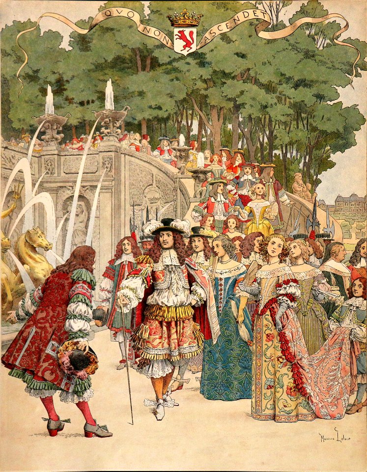 Maurice Leloir - Le Roy Soleil - Fouquet recevant le roi à Vaux