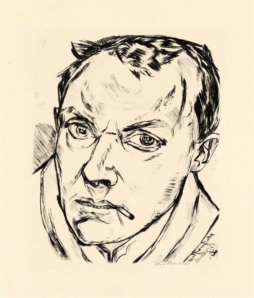 Max Beckmann - Grosses Selbstbildnis, 1919
