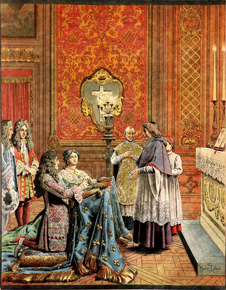 Maurice Leloir -le Roy Soleil - Mariage de Louis XIV avec Mme de Maintenon