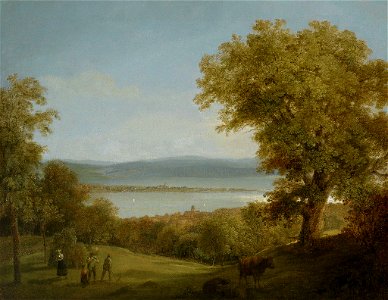Max Joseph Wagenbauer (attr) Blick vom Bodanrücken auf die Insel Reichenau