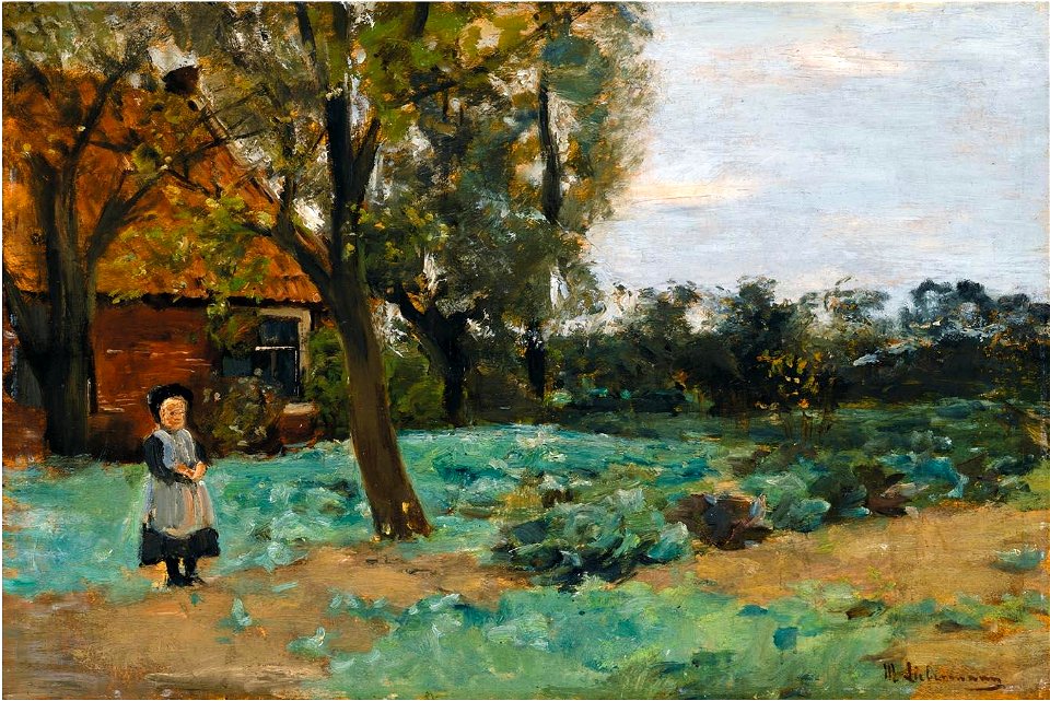 Max Liebermann - Holländisches Bauernhaus mit Kind