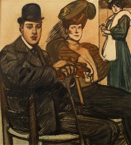 Maxime Dethomas - Au café (c.1905)