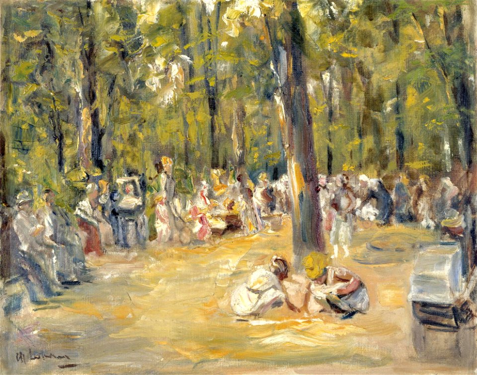Max Liebermann - Kinderspielplatz im Berliner Tiergarten