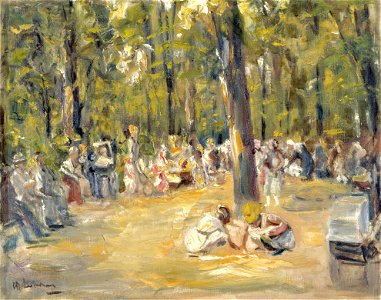 Max Liebermann - Kinderspielplatz im Berliner Tiergarten