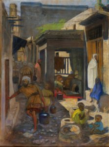 Maurice Rodieux Rue de Teinturiers à Fès