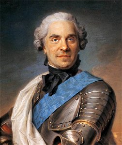 Maurice Quentin de La Tour - Maréchal de Saxe - WGA12357. Free illustration for personal and commercial use.