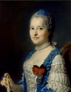 Maurice-Quentin de La Tour, Marie-Josèphe de Saxe, dauphine (1756-1760). Free illustration for personal and commercial use.