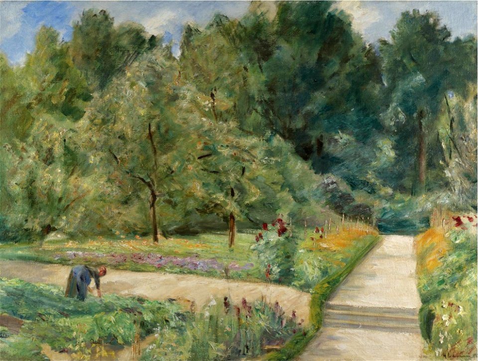 Max Liebermann - Der Nutzgarten in Wannsee nach Westen (1921)