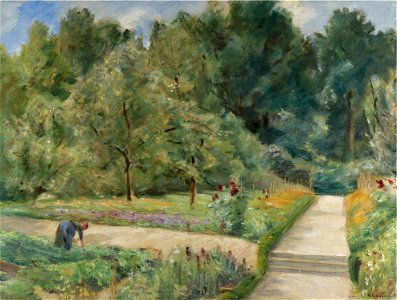 Max Liebermann - Der Nutzgarten in Wannsee nach Westen (1921)
