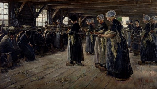Max Liebermann - Flachsscheuer in Laren - Google Art Project