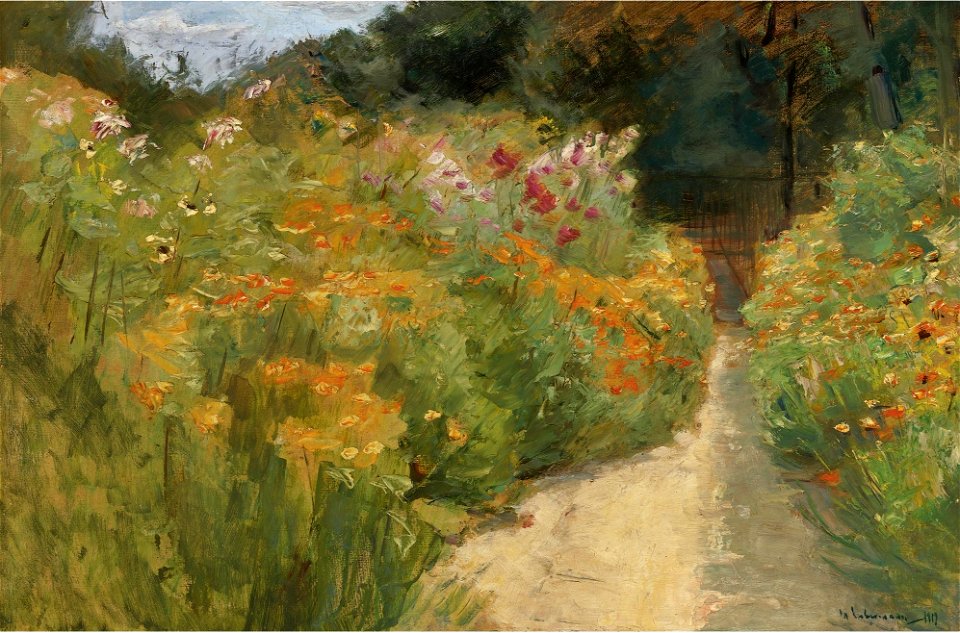 Max Liebermann - Blumenstauden im Wannseegarten