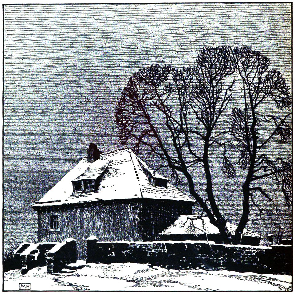 Max Frey Haus im Schnee ca1911