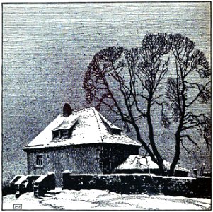 Max Frey Haus im Schnee ca1911