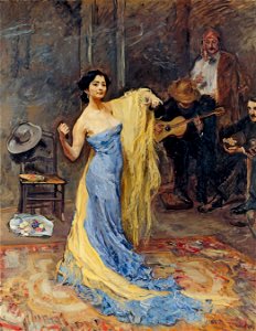 Max Slevogt - Portrait of the dancer Marietta di Rigardo - Google Art Project. Free illustration for personal and commercial use.