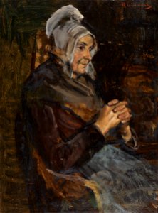 Max Liebermann Betende Frau c1884
