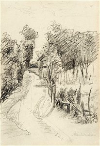 Max Liebermann Holländische Landschaft mit Weg 1880er