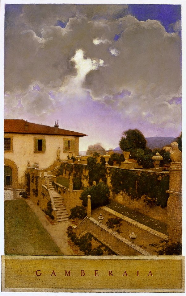 Maxfield Parrish - Villa Gamberaia, Settignano - 84.35 - Minneapolis Institute of Arts