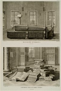 Mausolée d'Osman I Format des livres turcs - D'ohsson Mouradgea - 1790
