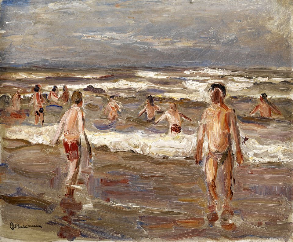Max Liebermann Badende Knaben im Meer 1899