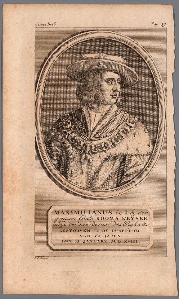 Maximilianus de I (1459-1519), objectnr A 16850
