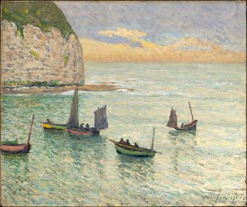 Maxime Camille Louis Maufra - Departure of Fishing Boats, Yport - 19.1316 - Museum of Fine Arts