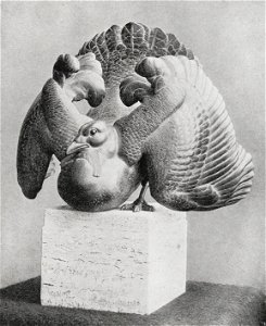 Max Esser - Balzende Trappe (Bronze)