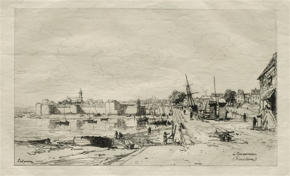 Maxime Lalanne (French, 1827-1886) - À Concarneau (Finistère) - 1962.104 - Cleveland Museum of Art