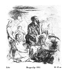 Max Beckmann - Bergpredigt, 1911