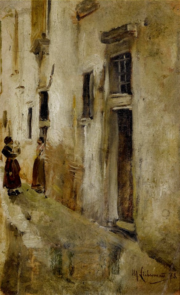 Max Liebermann Venezianische Gasse nach links