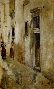 Max Liebermann Venezianische Gasse nach links